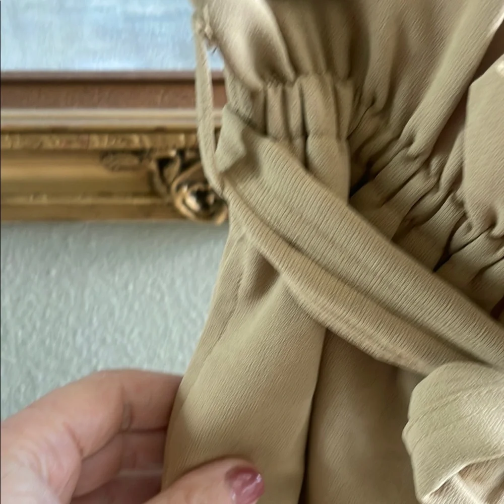 Blue ivy Tan High Waist Paperbag Shorts - Picture 9 of 10